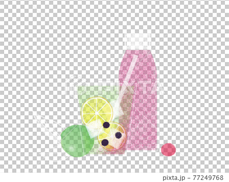 おしゃれなジュースのイラスト 77249768
