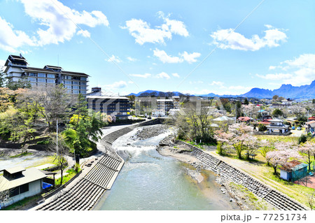 磯部温泉 温泉街(群馬県安中市)【2020.4】 77251734