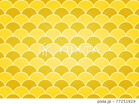 背景 波模様 金色 光沢のイラスト素材
