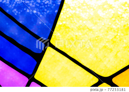 ステンドグラスの背景素材 77253181