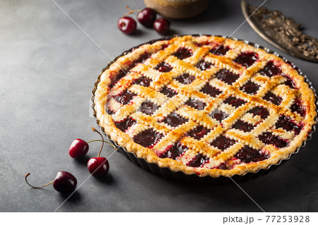 Homemade Cherry Pie Homemade Cherry Pie 77253928