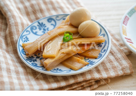 メンマとうずら卵の煮物 メンマとうずら卵の煮物 77258040