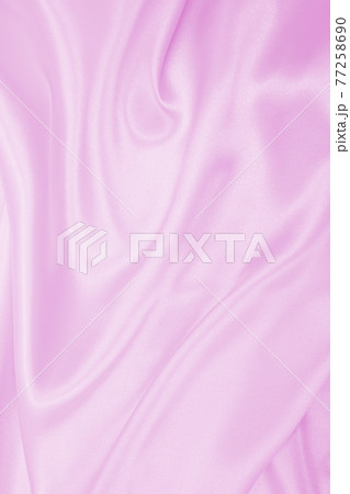 Smooth elegant pink silk or satin texture as wedding background. Luxurious background design 77258690