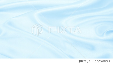 Smooth elegant blue silk or satin luxury cloth texture as abstract background. Luxurious background design 77258693