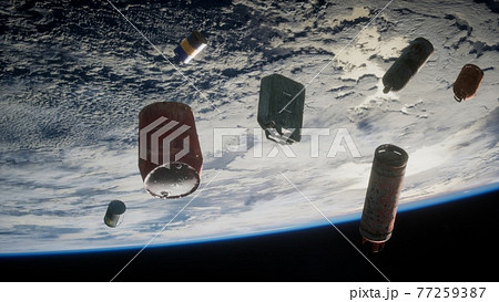 pollution of the atmosphere of the planet Earth and space 77259387