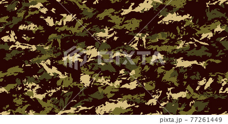 迷彩パターン シームレス バナー 背景素材 迷彩パターン シームレス バナー 背景素材 77261449