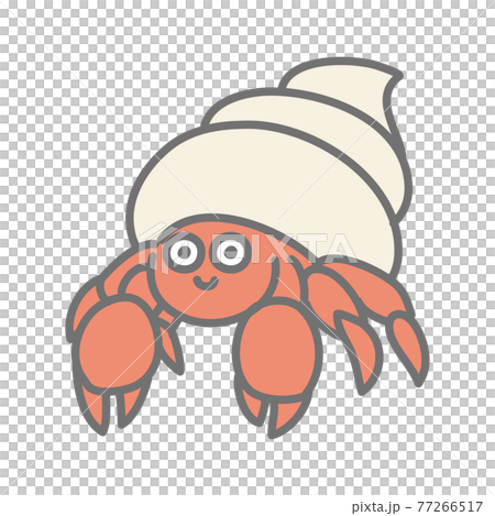ヤドカリのイラスト のイラスト素材