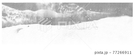 墨流しイメージ「雪化粧」 77266911
