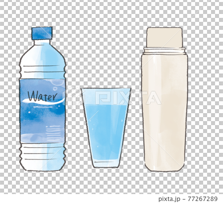 ペットボトルの水/コップ/水筒 77267289