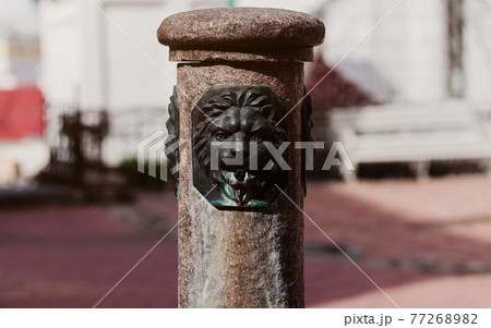 antique european fountain on the streets. antique european fountain on the streets. 77268982