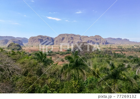 Cuba, Vinales, a mogote in the vinales valley 77269132