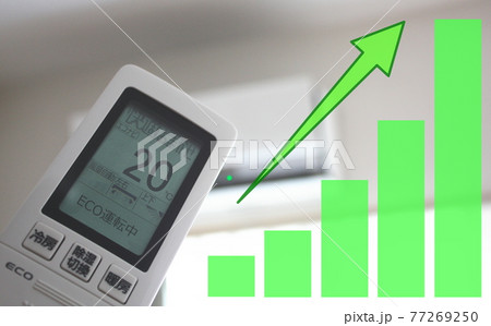 家電エアコンとグラフ 家電エアコンとグラフ 77269250