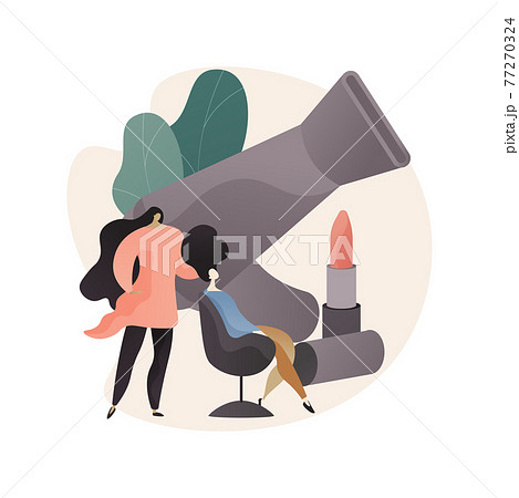 Beauty salon abstract concept vector illustration. 77270324