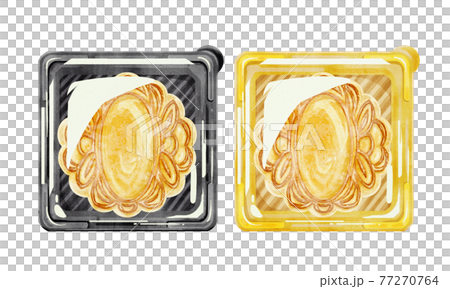 手繪水彩風格的塑料盒月餅插圖 手繪水彩風格的塑料盒月餅插圖 77270764