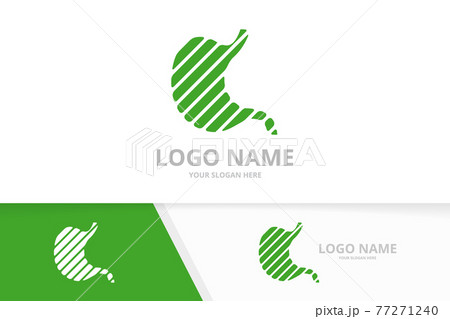 Creative stomach logo design. Gastrointestinal tract logotype design template. Creative stomach logo design. Gastrointestinal tract logotype design template. 77271240