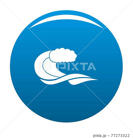 Wave composition icon blue vector Wave composition icon blue vector 77273322