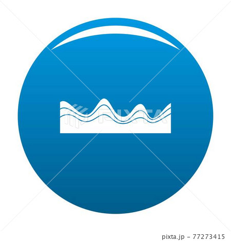 Equalizer sound effect icon blue vector 77273415