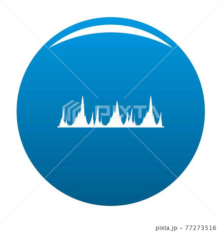 Equalizer technology icon blue vector 77273516