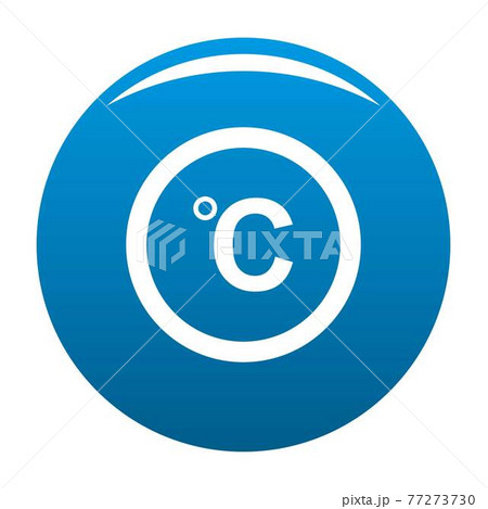 Celsius icon blue vector Celsius icon blue vector 77273730