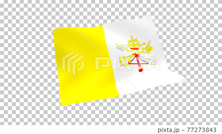バチカン市国国旗のイラスト素材