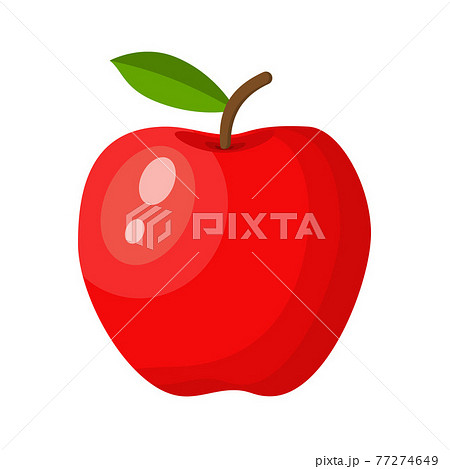 red apple isolated on white background 77274649