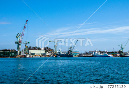 みちのく潮風トレイル マリンゲート塩釜から見渡す塩釜港 みちのく潮風トレイル マリンゲート塩釜から見渡す塩釜港 77275129