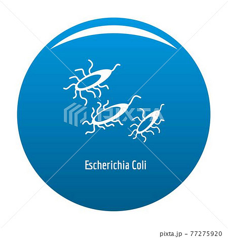 Escherichia Coli icon blue vector Escherichia Coli icon blue vector 77275920