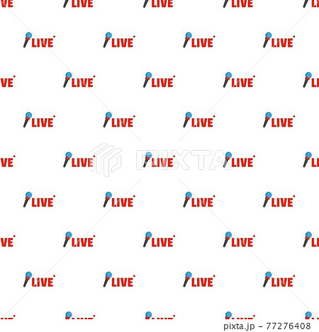 Live microphone pattern seamless Live microphone pattern seamless 77276408