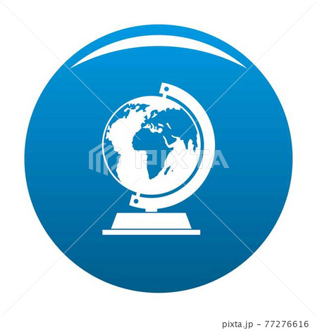 Globe icon blue vector Globe icon blue vector 77276616