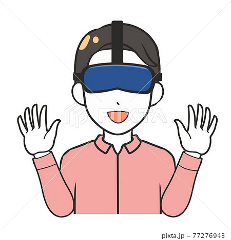 VR 喜ぶ 男性 VR 喜ぶ 男性 77276943