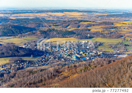 Hejnice town in Jizera Mountains 77277492