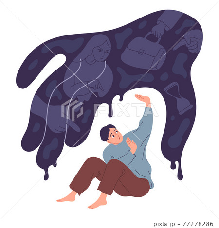 Young person experiences fear and pressure of external circumstances Young person experiences fear and pressure of external circumstances 77278286