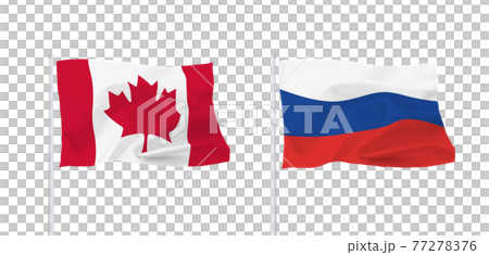 加拿大和俄羅斯國旗 加拿大和俄羅斯國旗 77278376