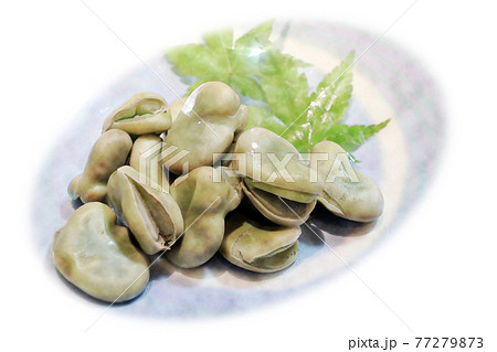 家庭的で素朴な自宅調理の「一寸豆の塩蒸し」水彩画風 絵手紙 家庭的で素朴な自宅調理の「一寸豆の塩蒸し」水彩画風 絵手紙 77279873