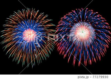 【夏イメージ】花火大会 【夏イメージ】花火大会 77279930