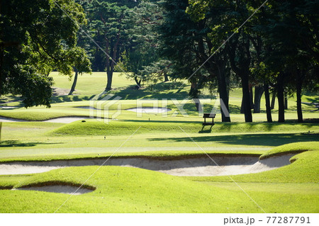 小金井カントリークラブの連なるバンカー 77287791
