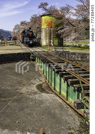 若桜駅　転車台　鳥取県八頭郡若桜町 77288405
