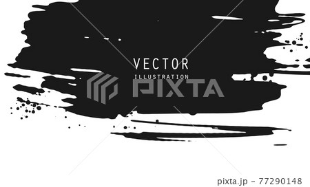 Abstract ink brush banners with grunge effect Abstract ink brush banners with grunge effect 77290148