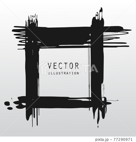 vector splats splashes and blobs of black ink paint in different shapes drips vector splats splashes and blobs of black ink paint in different shapes drips 77290971