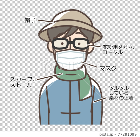 花粉症措施的衣服 男士 77291099