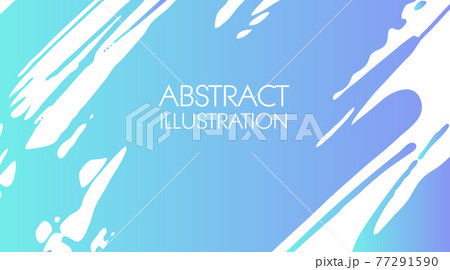 Color gradient ink brush stroke on white background. Japanese style. Color gradient ink brush stroke on white background. Japanese style. 77291590