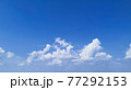 The beautiful clouds on the blue sky. 77292153