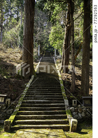 若桜宿　若桜神社　参道　鳥取県八頭郡若桜町 77292563