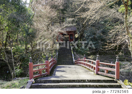 若桜宿　若桜神社　参道　鳥取県八頭郡若桜町 77292565