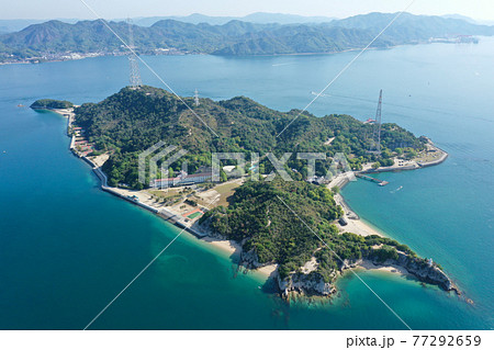 広島県竹原市　大久野島の風景 77292659