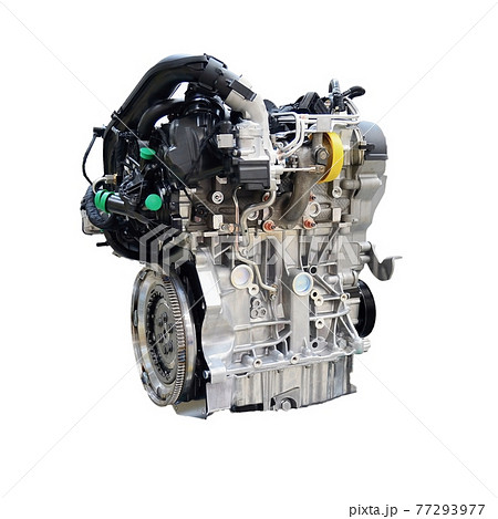Car engine isolated on a white background Car engine isolated on a white background 77293977