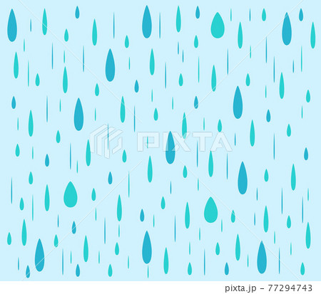たくさんの雨粒の背景イラストのイラスト素材