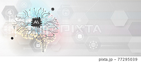 Abstract Artificial intelligence. Cloud computing. Machine learning. Technology web background. Virtual concept Abstract Artificial intelligence. Cloud computing. Machine learning. Technology web background. Virtual concept 77295039