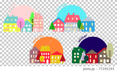 歐式街景，四季 77295293