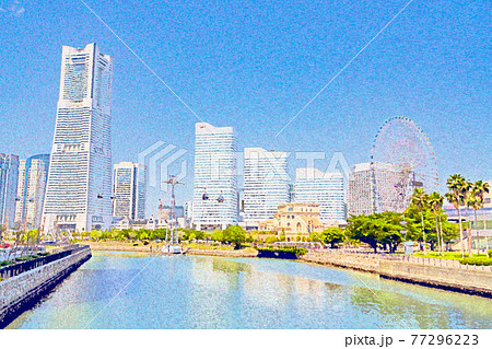 【神奈川県】快晴のみなとみらい 都市型ロープウェイ 77296223